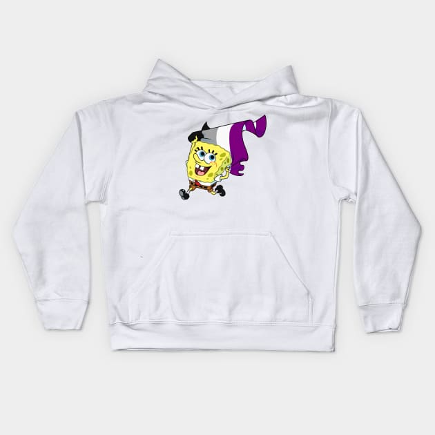 An Ace Sponge! Kids Hoodie by Minji Fox